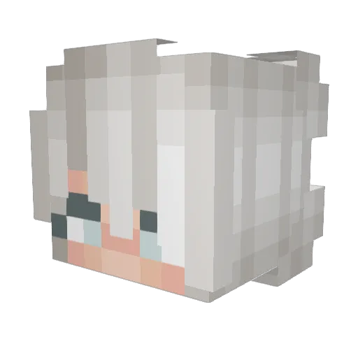 yuki_nami Minecraft avatar head, 3D render