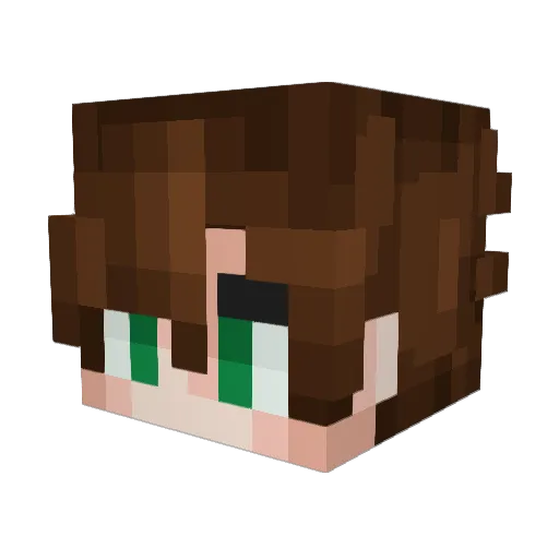 yukibry Minecraft avatar head, 3D render