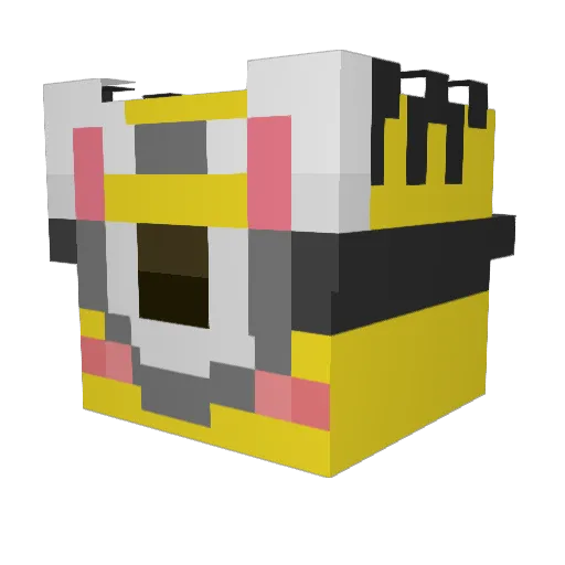 yukicious Minecraft avatar head, 3D render