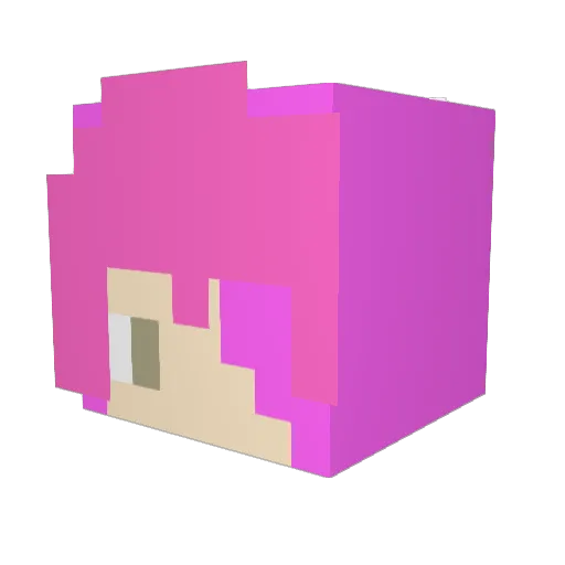 yukidao02 Minecraft avatar head, 3D render