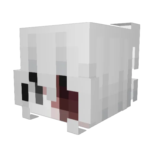 yukifairy Minecraft avatar head, 3D render
