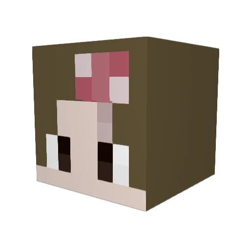 yukihami114 Minecraft avatar head, 3D render