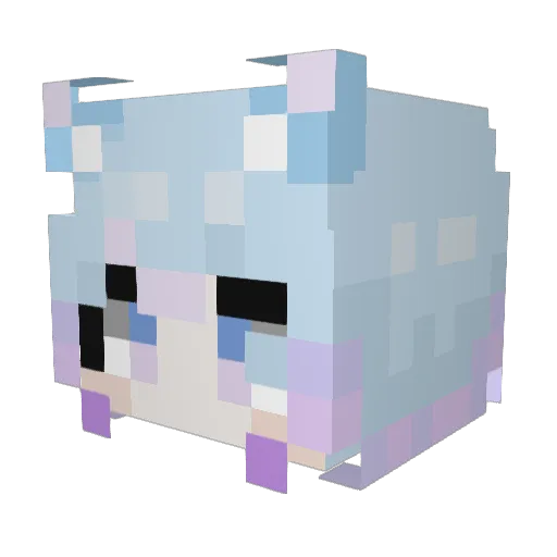 yukihime__ Minecraft avatar head, 3D render