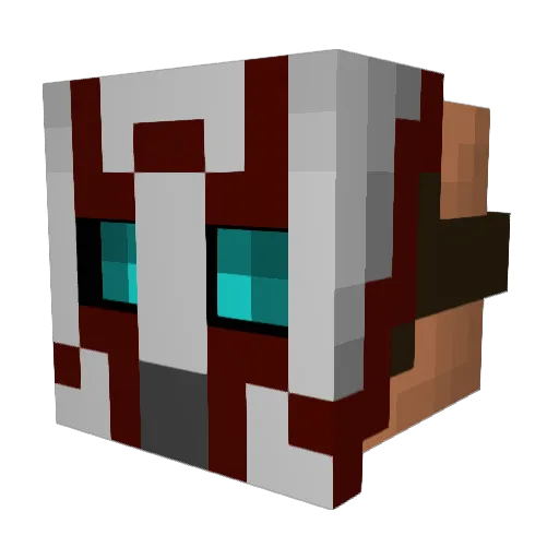 yukikaze5121 Minecraft avatar head, 3D render