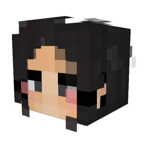 yukime46 Minecraft avatar head, 3D render