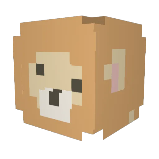 yukimi33 Minecraft avatar head, 3D render
