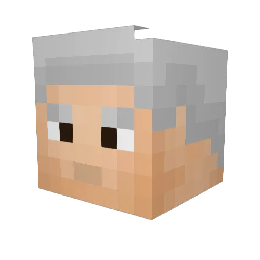 yukimityan Minecraft avatar head, 3D render