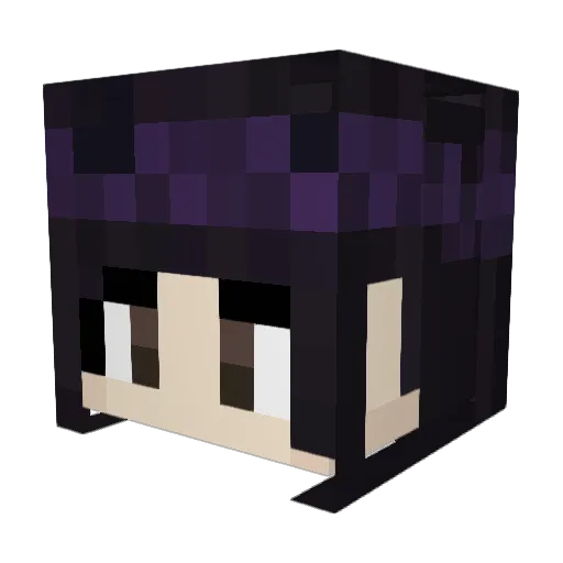 yukine_666 Minecraft avatar head, 3D render