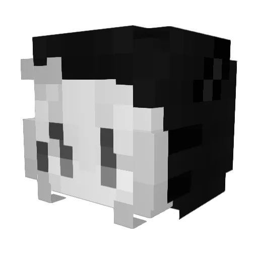 yukinocat17 Minecraft avatar head, 3D render