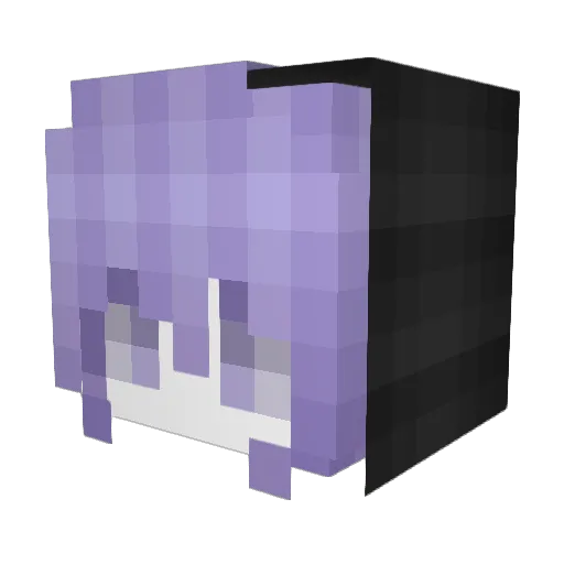 yukinocat17 Minecraft avatar head, 3D render