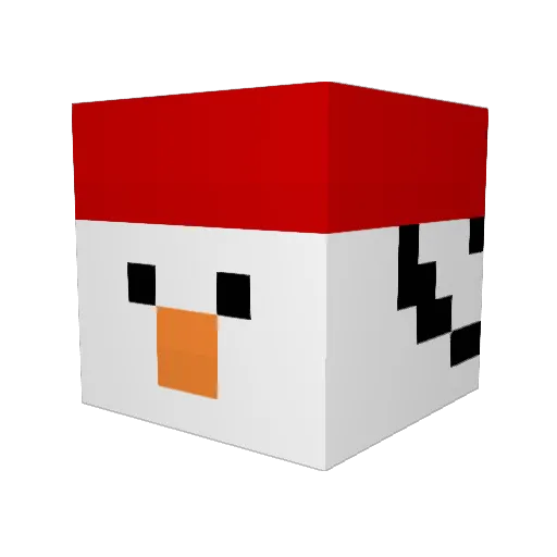 yukinuma3 Minecraft avatar head, 3D render