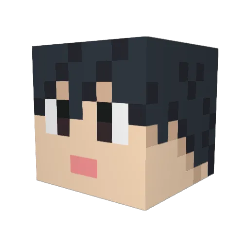 yukio1003 Minecraft avatar head, 3D render