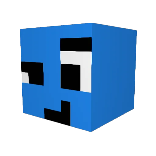 yukiocards Minecraft avatar head, 3D render