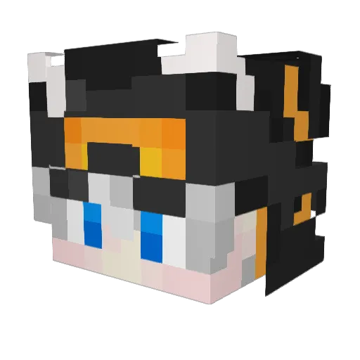 yukipen7 Minecraft avatar head, 3D render