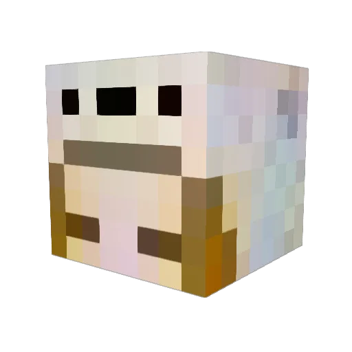 yukirin_u Minecraft avatar head, 3D render