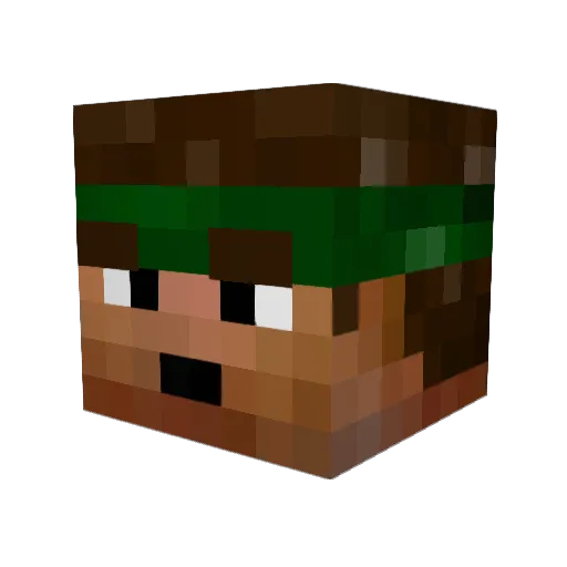 yukisiro2 Minecraft avatar head, 3D render