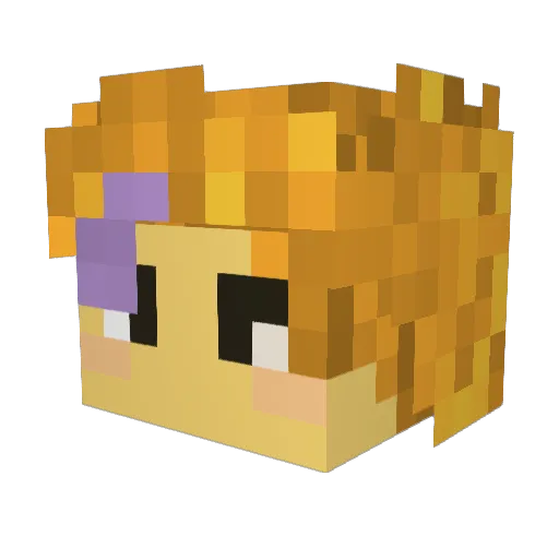 yukisloverr Minecraft avatar head, 3D render
