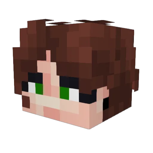 yukito_669 Minecraft avatar head, 3D render