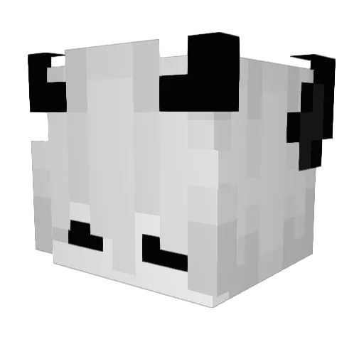 yukitobah Minecraft avatar head, 3D render