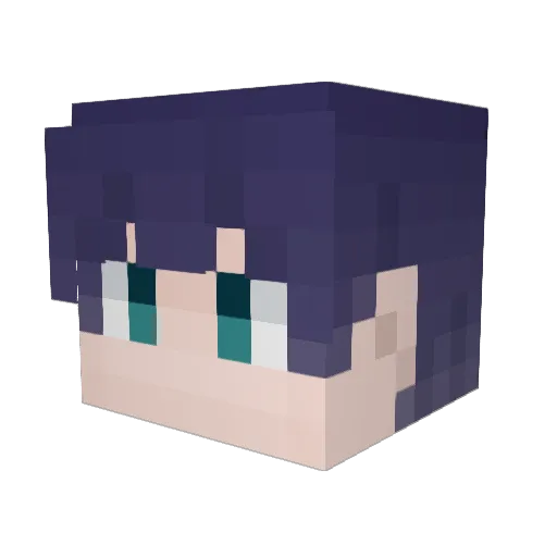 yukituki_47 Minecraft avatar head, 3D render