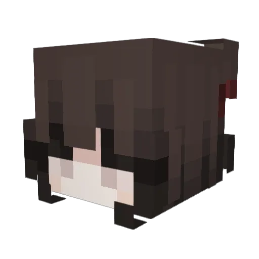 yukiv7 Minecraft avatar head, 3D render