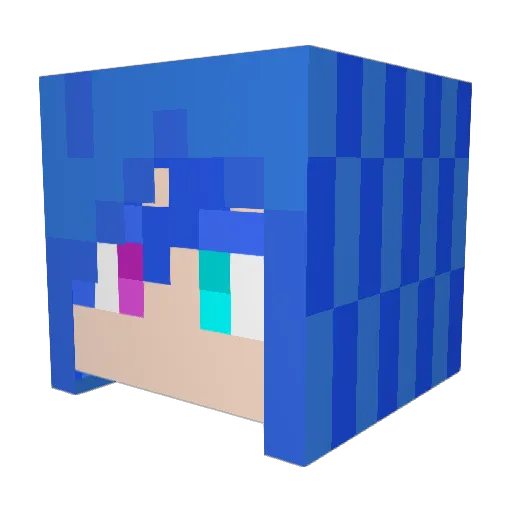 yukiya1104 Minecraft avatar head, 3D render