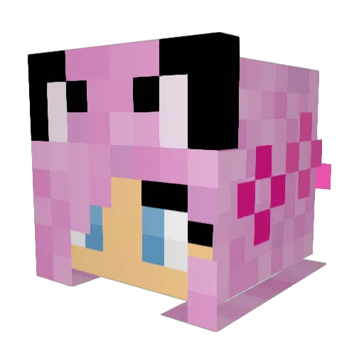 yukizs7 Minecraft avatar head, 3D render
