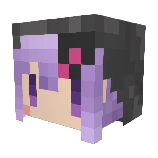 yukke18 Minecraft avatar head, 3D render