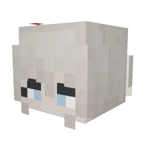 yukkifk1 Minecraft avatar head, 3D render