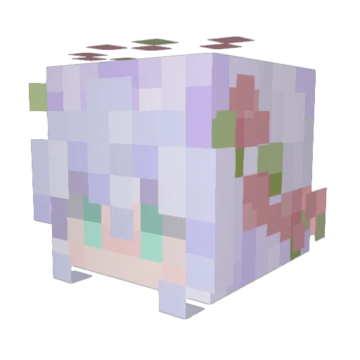 yukkii0202 Minecraft avatar head, 3D render
