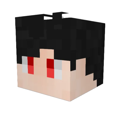 yukkizitoos Minecraft avatar head, 3D render