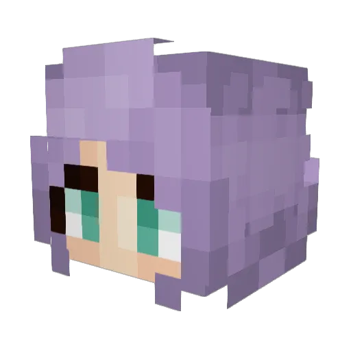 yukko417 Minecraft avatar head, 3D render