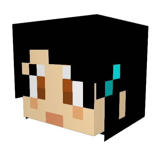 yuksi97 Minecraft avatar head, 3D render