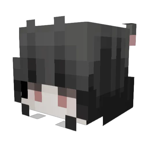 yuksnothere Minecraft avatar head, 3D render