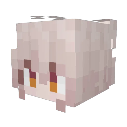 yulengmo Minecraft avatar head, 3D render