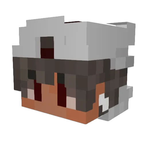 yuletides Minecraft avatar head, 3D render