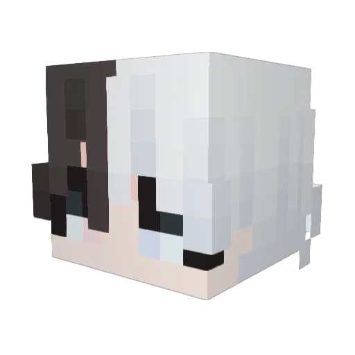 yulip Minecraft avatar head, 3D render