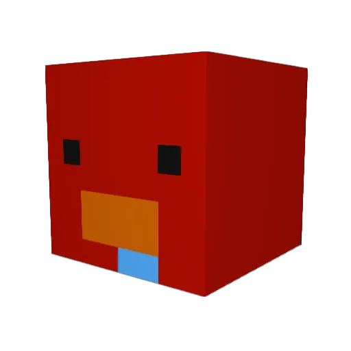 yulkyum Minecraft avatar head, 3D render