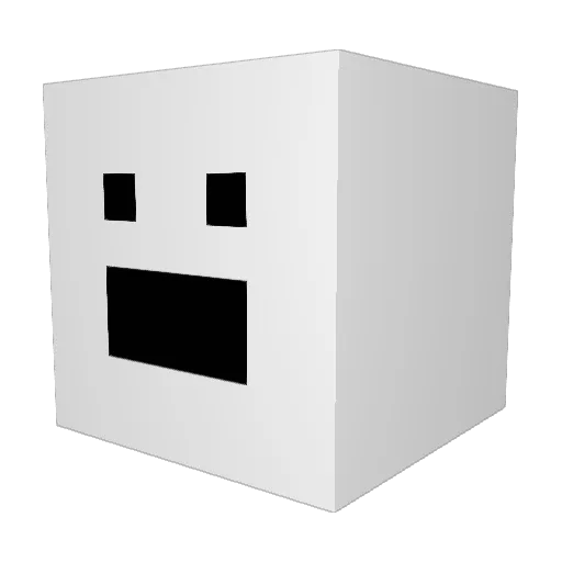 yulm_u Minecraft avatar head, 3D render