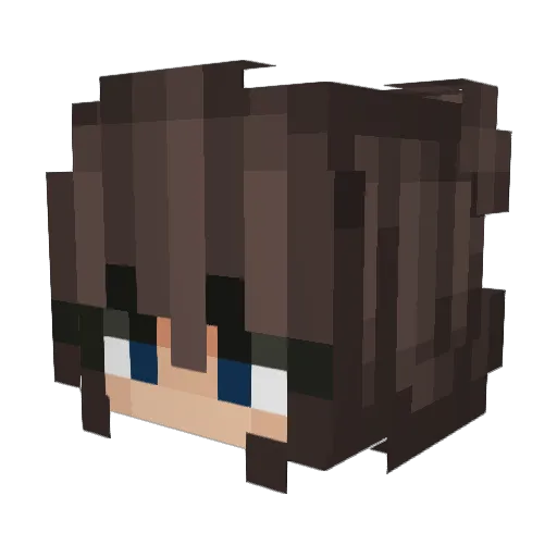 yulya_z Minecraft avatar head, 3D render