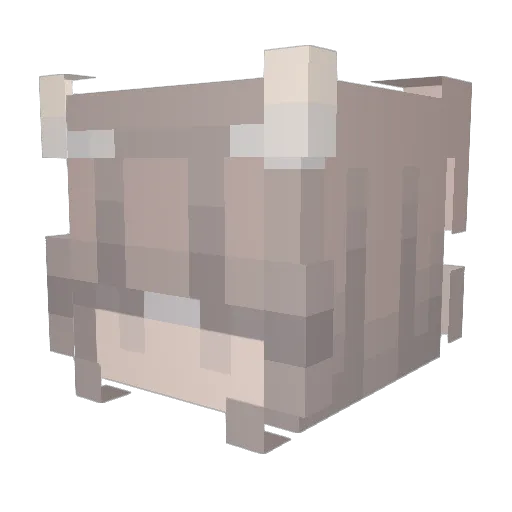yulyia Minecraft avatar head, 3D render
