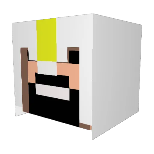 yuma1224 Minecraft avatar head, 3D render
