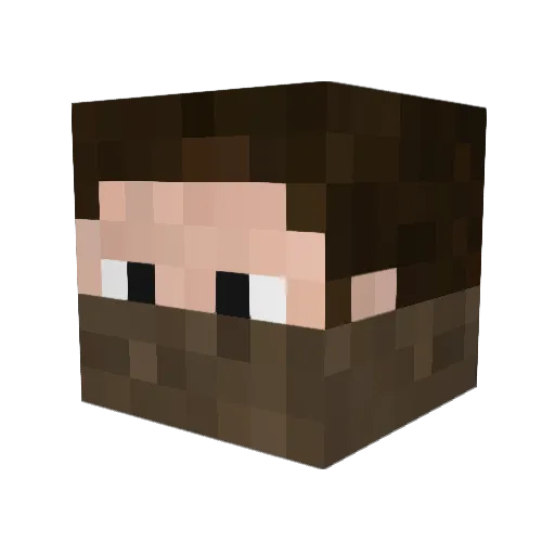 yumaluv Minecraft avatar head, 3D render