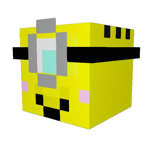 yumamari Minecraft avatar head, 3D render