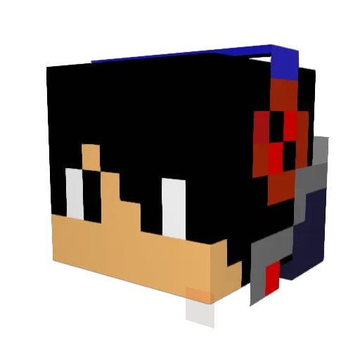 yumariku48 Minecraft avatar head, 3D render