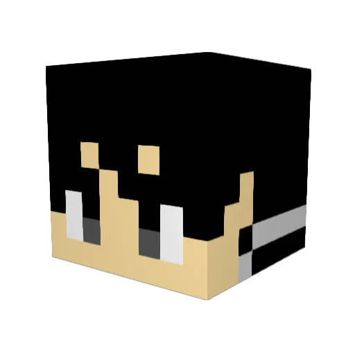 yumasakakura Minecraft avatar head, 3D render