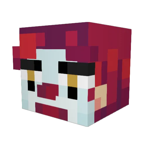 yumb00bz Minecraft avatar head, 3D render