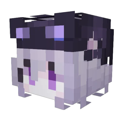 yume025 Minecraft avatar head, 3D render