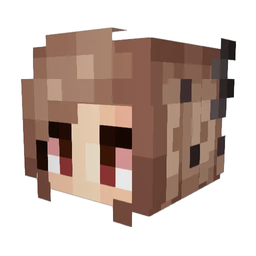 yume1124 Minecraft avatar head, 3D render