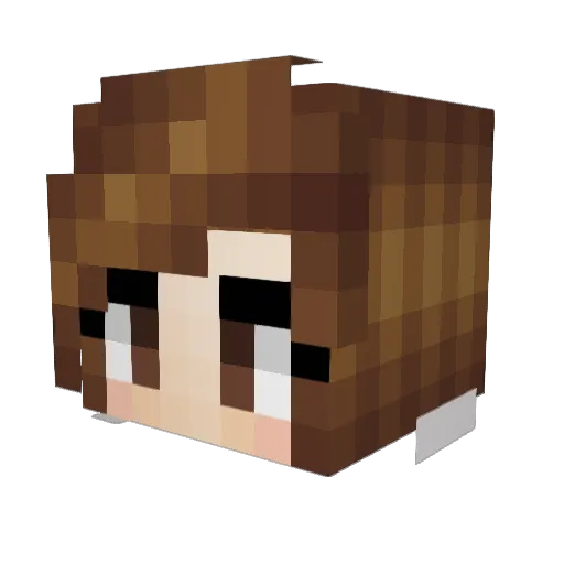 yumeforever Minecraft avatar head, 3D render